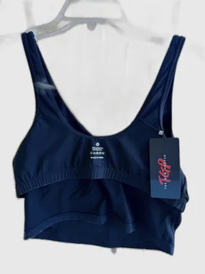THE GYM PEOPLE Women's Longline Sports Bra Padded Crop Tank Top Medium Support M thumbnail 6