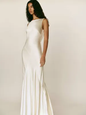 Reformation Isabelle Silk Dress thumbnail 8