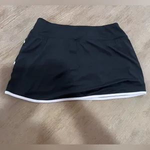 BCG Black White Athletic Skort Built-In Shorts Size Small Tennis Golf Workout thumbnail 7
