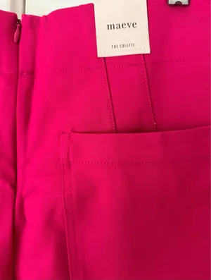 Anthropologie Maeve The Colette Bow-Waist Crop Wide-Leg Pants, Size 28 thumbnail 11
