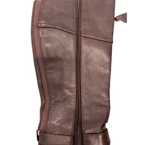 Tall Brown, ridging style gold buckle boots 7‎ thumbnail 6