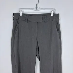 American Eagle Baggy Flare Trouser Grey Flat Front Office Business Casual 10 thumbnail 3