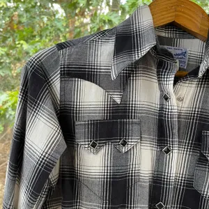 Rockmount Ranch Wear Women's Black & White Western Snap Front Shirt Size S thumbnail 3
