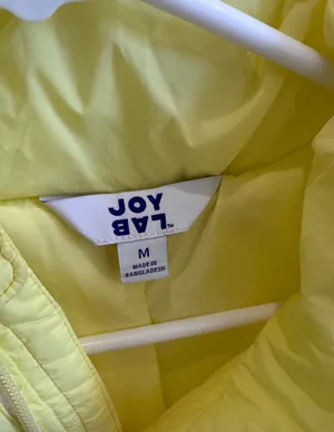 Target Yellow JoyLab Quilted Puffer Jacket Medium thumbnail 3