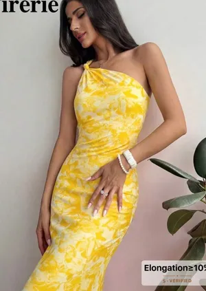 Yellow flower dress Size M thumbnail 1
