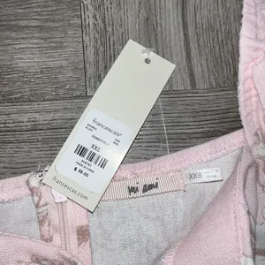 NEW Francesca’s Mi Ami Pink Puff Sleeve Dress Size XXS thumbnail 3