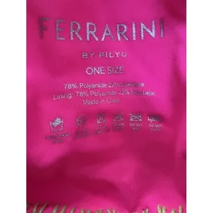 Ferrarini by PilyQ Pink Crochet Trim Bikini‎ Set Two Piece Swimsuit One Size thumbnail 6