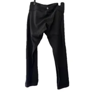 Lululemon‎ Black Cropped Leggings Size 4 Partially Mesh thumbnail 6