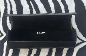 Prada Magnetic Closure Eyeglass Case Black thumbnail 6