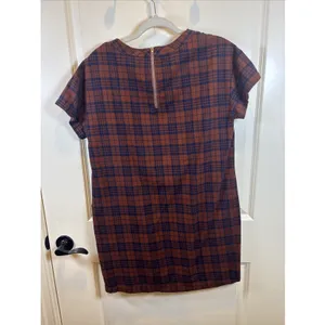Entro Dress Plaid Shift Dress Size Medium Dark Academia 90s Grunge Autumncore thumbnail 4
