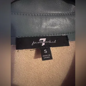 7 For All Mankind | Faux Leather Shirt Jacket, size S thumbnail 5