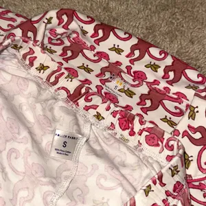 Roller Rabbit Pink Monkey Polo Pajama Short Sleeve Shirt and Shorts Set size Smal thumbnail 4