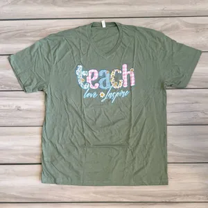 Faith In Love Teach Love Inspire Tee Green 2X NWT thumbnail 1