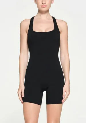 SKIMS OUTDOOR MID THIGH ONESIE, Size Large, $80 thumbnail 1
