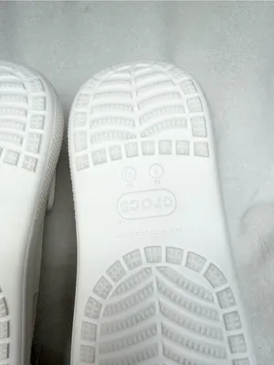 Crocs Classic Crush Platform Clogs White Color Unisex M8/W10 NEW thumbnail 10