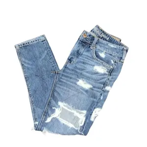 American Eagle Outfitters Blue Distressed Ankle Length Jeans(Size 6) thumbnail 3