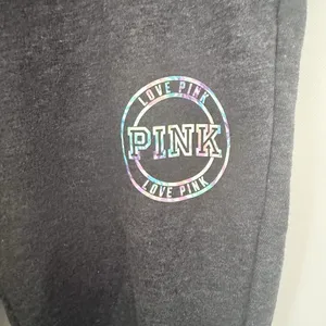 PINK Victoria’s Secret Sweatpants Womens Small Gray Joggers Gym Lounge Cute thumbnail 6