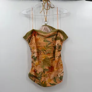 By Anthropologie ruched color block halter tank thumbnail 2