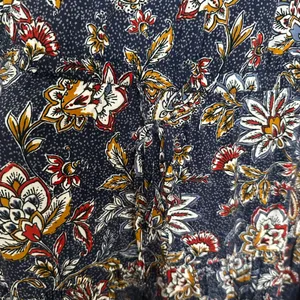 Velvet x Graham & Spencer | Navy Paisley Floral Ruffle Sleeve Mini Dress, XS thumbnail 5