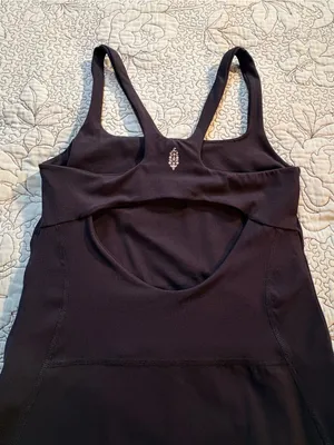 💥FP Movement Never Better Black Active Mini Dress Built-In Shorts Sz S🧡 thumbnail 7