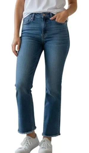 Tecovas Blue High Rise Flare Denim Western Boho Jeans Size 29 thumbnail 1