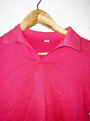 Lululemon Women's Pink Collared Cropped Short-Sleeve Polo thumbnail 3