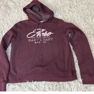 Aeropostale Aero East Coast EST‎ 87 Hoodie Burgundy Heather Sweatshirt Size S thumbnail 1