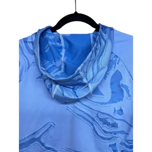 Gymshark Power Pullover Crop Top Blue Swirl Women’s Size XS‎ thumbnail 4