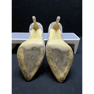Steve Madden Gaber Beige Suede Snake Print Heels Stiletto Size‎ 8.5M thumbnail 6