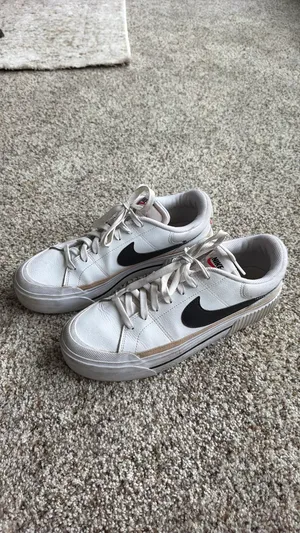 Nike Court Legacy Lift White Hemp Black DM7590-100 Women's Size 10.5 thumbnail 7