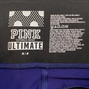 PINK Victoria's Secret High Waist Blue Logo Ultimate Leggings Women Activewear M thumbnail 4