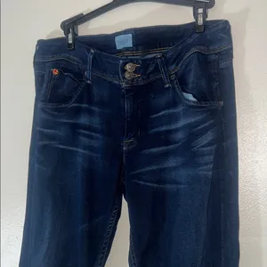 Hudson Women's Dark Blue Collin Mid-Rise Skinny Jean - Size 30 thumbnail 12