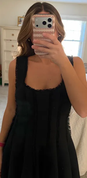 Antonio Melani Black tweed Mini Dress thumbnail 2