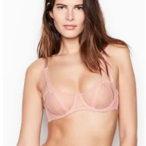 Victoria's Secret Unlined Mesh Balconette Bra thumbnail 1