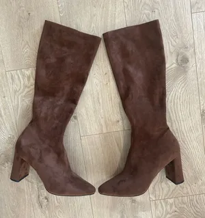 Jeffrey Campbell brown suede knee-high, Size 8, NWT no box thumbnail 1