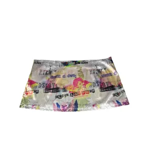 Elsie & Fred Urban Outfitters UO Cherub Satin Mini Skirt XL Metallic Y2K Print thumbnail 5