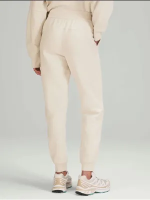 Lululemon Scuba High-Rise Jogger Fleece 28" White Opal Size 10 Off White Sweats thumbnail 2