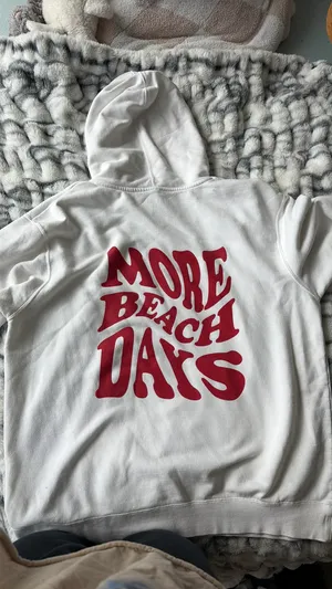 More beach days Hoodie White Size L thumbnail 1