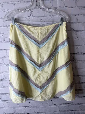 Free people Yellow Chevron Trim A-Line Skirt thumbnail 4