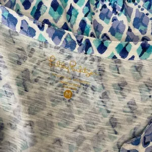 Lilly Pulitzer‎ Blue Dress Joy Resort White Long Sleeve thumbnail 3