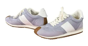 J/Slides NYC Lavender Retro Sneakers Women's 7.5 Gum Sole Mixed Media thumbnail 1