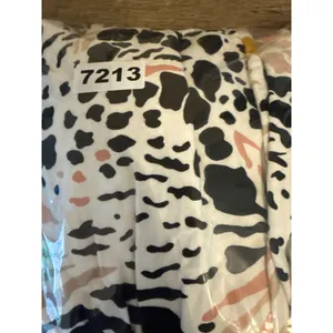 Anthropologie‎ Ramona Dress Jersey Ruched White Animal Print Size M thumbnail 5