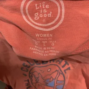 Life Is Good Womens Size Large Celebrate The Great Outdoors Graphic Classic Tee thumbnail 4