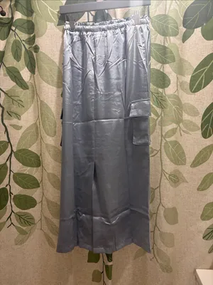 Mystree Powder Blue Satin Ruched Strap Dress thumbnail 4
