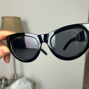 Saint Laurent Sunglasses SL M94 001‎ Shiny Black Frame Grey Lens thumbnail 3