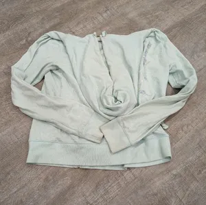 Victoria's Secret PINK Light Blue Zip Up Hoodie Size Large thumbnail 7
