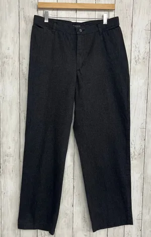 Vintage Riders by Lee Black Straight Leg Pants Womens 12M Stretch High Rise Y2K thumbnail 1