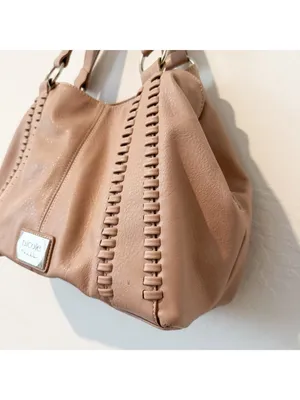Nicole‎ Miller Woven Slouchy Hobo Bag Pink Boho Chic Coquette Cottagecore Purse thumbnail 3