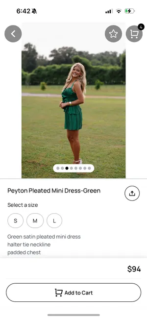 These Three Boutique Dress Green  thumbnail 7
