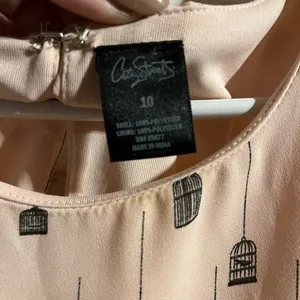 City Streets Women’s Bird‎ and Birdcage Pink Cocktail Dress Size 10 thumbnail 4